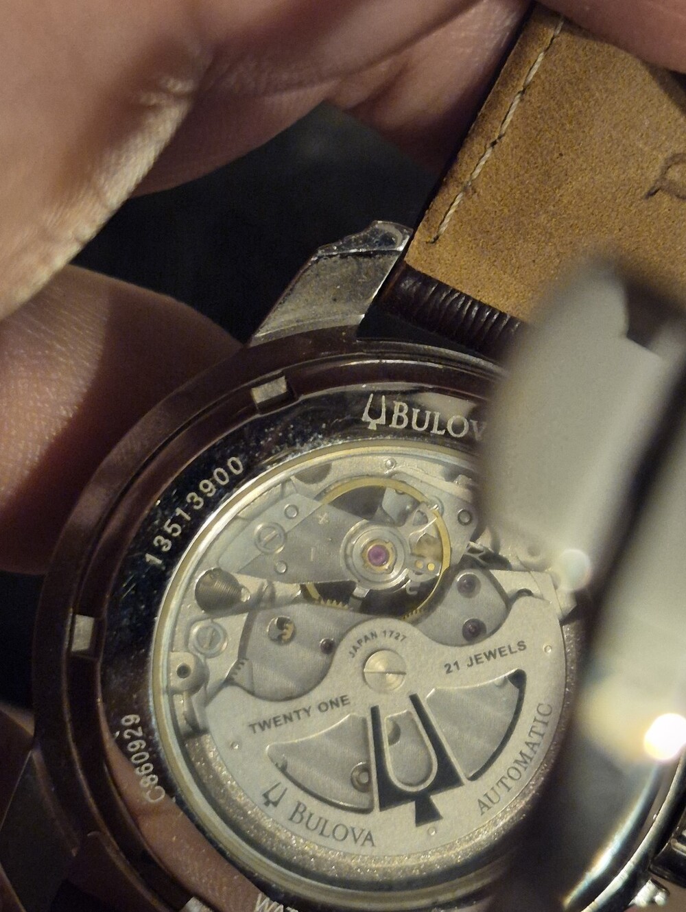 Bulova Silver and Brown Automatic Watch - Picture 10 of 10